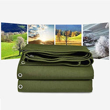 HZWLF Telone Impermeabile per Esterni Resistente, teloni di Tela ArmyGreen Ground Covers Tende da Campeggio, 4.85X3.85M, 4.85X3.85M