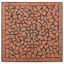 OUSEE Set Bistrò 3 pz con Mosaico in Ceramica Terracotta