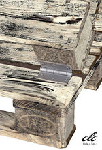 clc Divano divanetto 2 posti in Pallet EPAL per Esterno e Giardino -Made in Italy- Country, 120x80x78