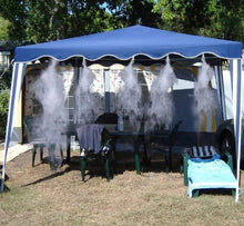 Cooling Kit Nebulizzatore 15 Metri Ad Acqua Nebulizzazione Gazebo,Ombrellone,Giardino Prolungabile Facilmente.