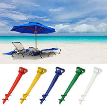 Welim - Picchetto di supporto per ombrelloni e parasole per la spiaggia o il giardino; colore giallo