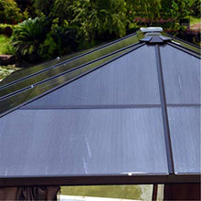 WSN Gazebo per Tende con Struttura in Alluminio 3x3.6m per Patio, Pannello Prendisole per PC Riparo da Giardino per Esterni per Tutte Le Stagioni