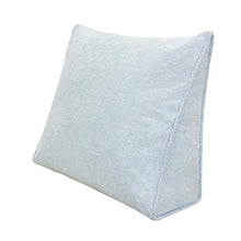 CJC Cuscini Schienale Federa Tessile Indietro Cuneo Cuscino Riposo Supporto Lettura Camera Divano Vita Camera Ufficio Letto Sedia (Colore : Bianca, Dimensioni : 45x40x15cm)