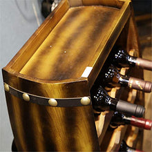 BABIFIS Legno Rack Vini, Artigianato Barile Mano Multi Layer Holder Gabinetto Grande Ornamenti Decorazioni Cantina di casa
