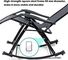 FACAZ Sedie da Giardino reclinabili Sedia da Giardino con Poltrona inclinata, Sedia Portatile a gravit脿 Zero, Adatta per Giardini, Patio, Piscine, Supporti 240 kg