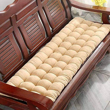 LRuilo - Cuscino per panca rettangolare, morbido, per sedia a dondolo da giardino, per 2 3 posti, 150 x 48 cm, colore: beige
