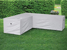 Perel - Fodera da esterno per salotto da giardino in L, 300 cm