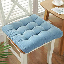 XHNXHN - Cuscini per sedia in velluto a coste, imbottiti, traspiranti, per interni ed esterni, 45 x 45 cm, colore: blu