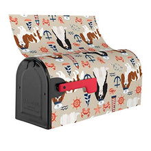 Cavalier Cavalier Dog - Copertura magnetica per cassetta postale per giardino, giardino, cortile, dimensioni standard 51 x 45 cm