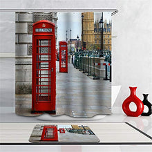 LIYAN Combinazione Bagno. Immagini Chiare E Colori Vivaci Rendono Il Tuo Bagno Pieno di Vita. Accessori da Bagno. Cabina Telefonica Rossa.