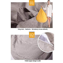 XHCP Pouf Sacco Resistente all'Acqua per Uso Interno ed Esterno, Ottimo per Sedia da Gioco e Sedia da Giardino (80 cm * 90 cm)