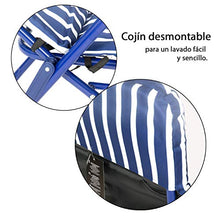 CREVICOSTA QUALITY MARK MARCA DI QUALITY SEDIA RELAX ELEGANTE BLU 12005, Metallo, Verde