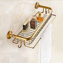 HTL Scaffale Antico Bagno Rack Tutti Rame WC Cosmetici Rack Free Punch Bagno Wc Rack Facile da Installare