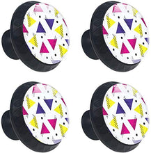 Modello di figura geometrica colorata Pomelli per Porta Set di 4 Pomelli per Mobili Manopole per Cassetti Cucina Armadio Vetro