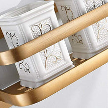 HTL Scaffale di stoccaggio Bagno Rack Free Punch Bagno Rack Spazio Alluminio Cosmetici Rack Antico Storage Rack Chiodo-libero Bagno Ciondolo Facile da installare