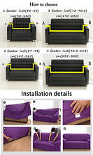 Treer Fodere Copridivani Universale Elasticizzata,1 2 3 4 Posti 3D Stampa Copridivani Elastici Spandex Copridivano Divano AntiGraffio Decorative Sofa (Grigio Marmorizzato,3 Posti(190-230cm))