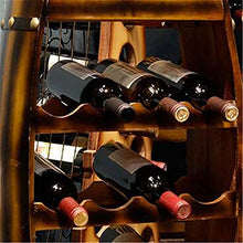 BABIFIS Legno Rack Vini, Artigianato Barile Mano Multi Layer Holder Gabinetto Grande Ornamenti Decorazioni Cantina di casa