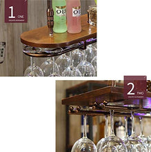 DJSMjbj - Portabicchieri da appendere per bicchieri da vino, con supporto creativo invertito (dimensioni: 60 x 28 cm)