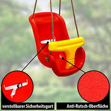 LittleTom Altalena per Bebè Neonato 45x36x38 cm Giocattolo per Giardino Rosso