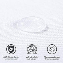MELUNDA coprimaterasso Impermeabile - 160 x 200 cm - Coprimaterasso in Cotone antiallergico dermatologicamente Testato