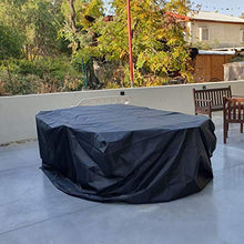 BJYX Coperture per Mobili da Giardino Copertura Tavolo Giardino Esterno Impermeabile Anti-UV Oxford Copritavolo da Esterno,308 * 138 * 89cm