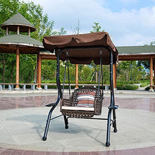 ANBO Sedia A Dondolo Regolabile per Esterni, Patio da Giardino, Sedile da Piscina, Spiaggia con Cuscini E Cuscino, Altalena da Patio per Giardino, Veranda, Cortile