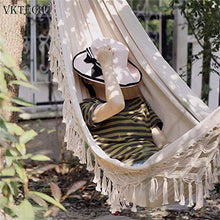 Camping Hammock Boho Style, Brasiliano Deluxe Amaca Letto di camera da letto coperta o albero all'aperto, patio, portico, cortile, spiaggia per campeggio, escursionismo, viaggi, arredamento, durata de
