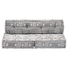 vidaXL Cuscino per Divani Pallet Solido Resistente Durevole Comodo Imbottito Rivestimento con Imbottitura Coloratissimo Grigio in Tessuto Patchwork