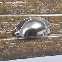 Comò con cassetto moderno, comodino marrone e bianco, per camera da letto, soggiorno, 30 x 30 x 63 cm
