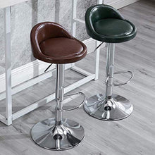 LWW Sgabelli, sgabelli da bar Altezza regolabile per Cucine Bar Seggiovia alta Sgabello Sgabello girevole,Verde scuro