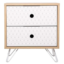 Comodino 2 cassetti "Effy"