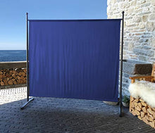 QUICK STAR Paravento da Giardino 180 x 178 cm Divisorio in Tessuto Protezione della Privacy Blu