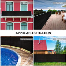 LSXIAO Balcone Protezione Copertura divisoria Schermata Privacy Protezione Impermeabile/Solare con Occhiello e Corda Libera Parabrezza for Recinzione da Esterno, 33 Dimensioni