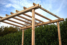 GAZEBO PERGOLA 200X200 LEGNO PINO MASSELLO IMPREGNATO