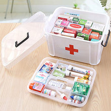 Teckpeak Scatola per Medicine, Primo Soccorso Scatola Medica Cassetta Kit di Pronto Soccorso-L