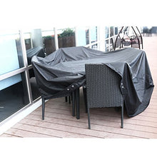 WINOMO Copertura per mobili da giardino, impermeabile, per tavolo da esterno, 213 x 132 x 74 cm