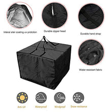 Excerando Borsa per Cuscini da Giardino - Resistente 210D Borsa Cuscini Esterno, Borsa per Cuscino da Patio con Cerniera con Manici e capacità 81 x 81 x 61 cm