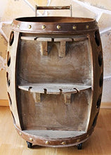 DanDiBo Scaffale Vino per 30 Bottiglie Porta-vivande 1499 Botte Vino in Legno 72cm Supporto Bottiglie Bar