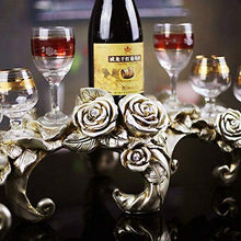 Modern stile retrò Ornamenti Casa Decorazione Della Casa Rosa Portavolo Può contenere sei bicchieri da vino Regali creativi all'ingrosso (60 * 23 * 20 cm) Decorazioni per la casa Risparmio di spazio 8