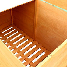 mewmewcat Cassa da Esterno per Stoccaggio in Legno,Cassa Contenitore da Esterno, Giardino