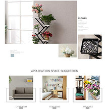 Stand Art Flower con Ruota in Ferro, 4 Piani per Piante da Interno, Stand per casa Bianca Alta (Colore : Nero)