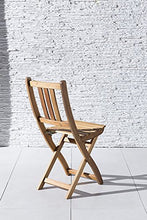 SAM Klappstuhl Sedia da Giardino Pieghevole per Balcone e terrazza, Legno di Acacia, Marrone, Gartenstuhl Blossom