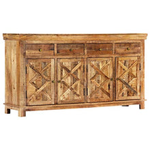 SKM Credenza con 4 Cassetti 160x40x85 cm Legno Massello di Mango