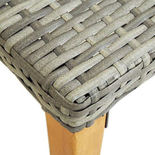 E E-NICES Panchina da Giardino 80 cm in Polyrattan Grigio