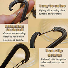 BESTZY Clip di Tarp 8 Pezzi Plastica Tarp Clip Tenda da Sole Clip per Campeggio attività all' Aperto (Nero)