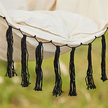 Sedia a hammock Swing con kit hardware, canvas di custodia in custodia a ramme d'attaccatura, comprendente due cuscini di seduta morbida, per camera da letto interni all'aperto, peso massimo 263 libbr