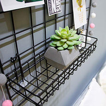 Topbathy, scaffale da Parete in Rete Metallica, Ideale da Appendere, per Alimenti, Posta, riviste, Ottimo in Cucina e in Bagno