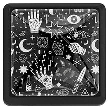 Modello di Halloween 3 PCS Pomelli per Porta, Pomolo per Mobile, Pomelli per Mobili con Viti, Maniglia per Armadietto, Pomelli per Porta, Pomelli per Cassetti per Porta, Armadio, Cassetto e Credenza