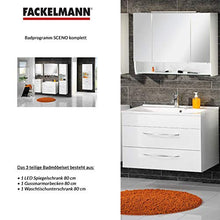 Fackelmann Set di mobili da Bagno sceno Mobiletto da Bagno/lavabo/Specchio