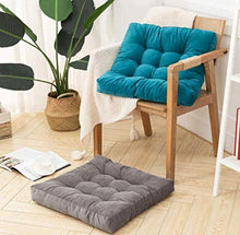 LIUDADA Cuscino per sedia, per interni ed esterni, quadrato, sedia da pranzo, cuscino per sedia da giardino, 55 × 55 cm (arancione)
